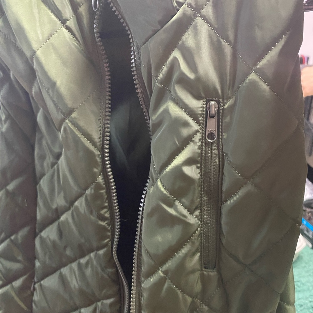 Olive Quilted Women's Jacet Vest